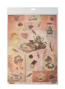 Рисовая бумага для декупажа Craft Premier Дамское счастье Десерты (28,2х38,4см) (25 г/м)
