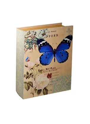 Сувенир, Шкатулка-книга Бабочка с розами (24*18,3*6) 2444906