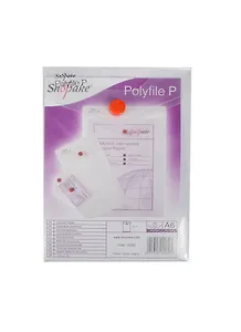 Папка-конверт А6 на кнопке, пластик повыш.прочности, вертикальная, Snopake