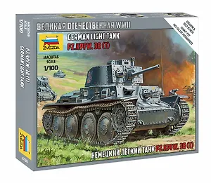 Сборная модель Немецкий легкий танк PZ.KPFW. 38 (T), 6130, ЗВЕЗДА