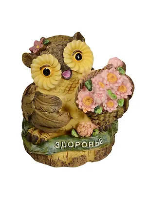 Копилка Сова Здоровье 13см (390-826) 2519371