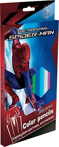 Карандаши цветные 12цв "Spider-man" треугольные, толстые, к/к, подвес, Disney