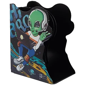 Подставка для книг "Инопланетянин", металл, раздвижная