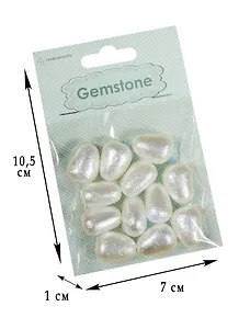 Набор для творчества Бусины 18,5*14мм 12шт пластик