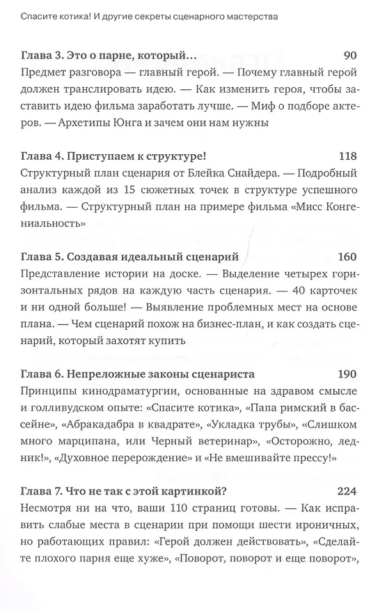 Книга Спасите котика! И другие секреты сценарного мастерства(новая обложка) (Блейк Снайдер) — 11