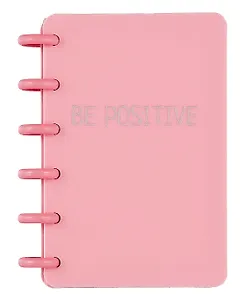 Записная книжка «Be Positive» А6, 80 листов в линейку, спираль, Be positive, в ассортименте