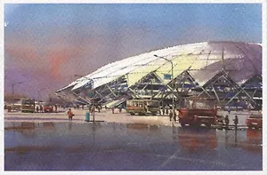 Открытка Самара Стадион