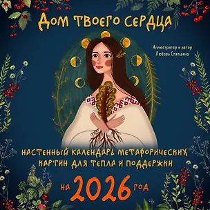 Дом твоего сердца. Настенный календарь метафорических картин для тепла и поддержки на 2026 год (300х300 мм) 3115746