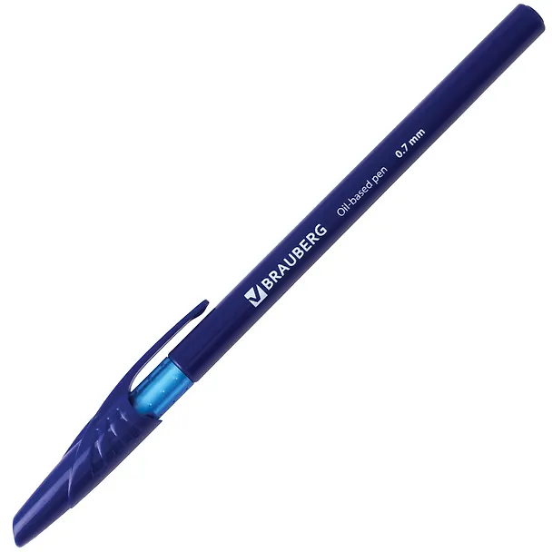 Шариковая ручка синяя 0,7 мм, Oil Base, Brauberg 2937289 — 4