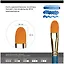 Кисть художественная №24 "Галерея", синтетика, плоскоовальная, короткая ручка, Гамма — 2949262 — 2