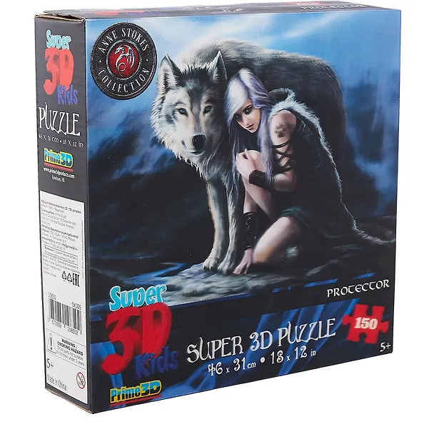 Пазл 150 Super 3D Kids Защитник (46х31) (5+) (10850) (коробка) 2663675 — 1