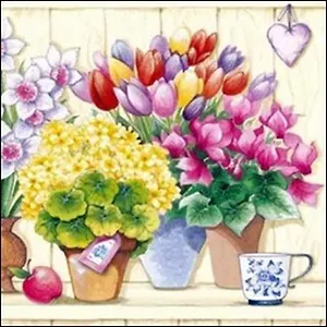 Набор салфеток для декупажа Цветы 1.4 в ассорт. (1/9000023547606)