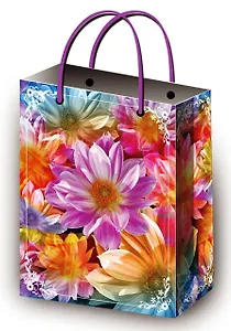 Пакет подарочный бумажный А5 18*22,7 Premium, ламинат, жен.тематика, ассорти M, МегаМАГ