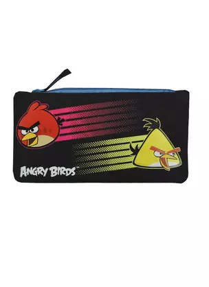 Пенал-косметичка "ANGRY BIRDS" 11,5*22*1см, черный, Angry Birds — 232356 — 1