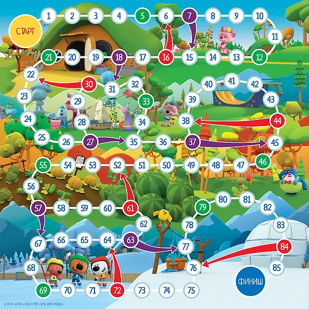 Настольная игра "Ми-ми-мишки. Времена года" 3018330 — 4