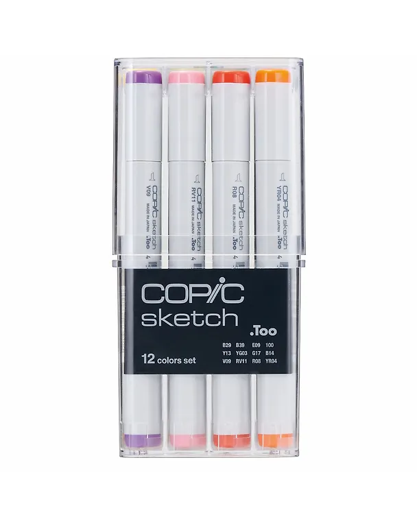 Набор маркеров Copic Sketch основные цвета, 12 цветов 260018 — 3