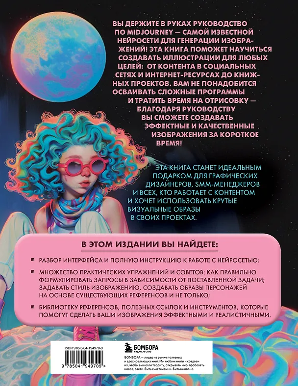 Книга Midjourney: от промпта к иллюстрации. Полное руководство по работе с визуалом в нейросети (Евгения Хубер) — 2