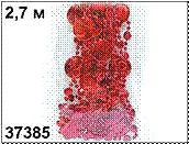 Бусы "Круги" (37385) (2,7м) (красный) (Дрофа-Медиа)