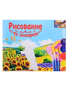 Набор для раскрашивания по номерам ТМ Рыжий Кот Холст 40х50см Озеро и горы Х-9210