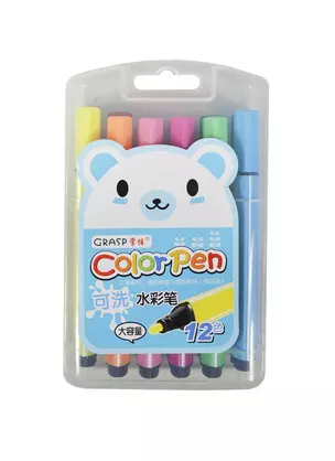 Набор фломастеров Color pen (12 цв) (ZW-20412) (Листопадова) — 2412244 — 1