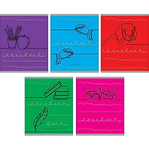 Тетрадь в клетку Unnika, "Волшебные линии", А5, 96 листов 351113