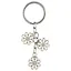 Брелок Цветы белые с каймой (металл) (12-02270-С15) — 2552753 — 1