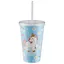 Стакан пластиковый с трубочкой Единороги с золотой гривой (500 мл) (12-06646-127912) — 2646159 — 1
