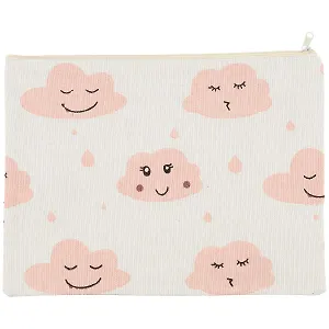 Папка для тетрадей В5 "Облака" молния, лен