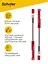 Ручки шариковые красные 12 штук "Ordinary", масляные чернила, 0,7 мм, Schiller — 3088878 — 2