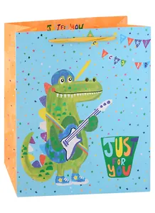 Пакет А4 32*26*12 "Крокодильчик" дет., бум.мат