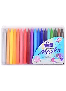 Мелки восковые на масляной основе "Волшебная палитра", 18 цветов