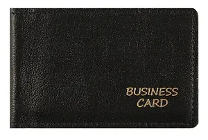 Визитница на 36 карточек кожа "Люкс" черная 110х70х12 мм. 2МВЧ-Л