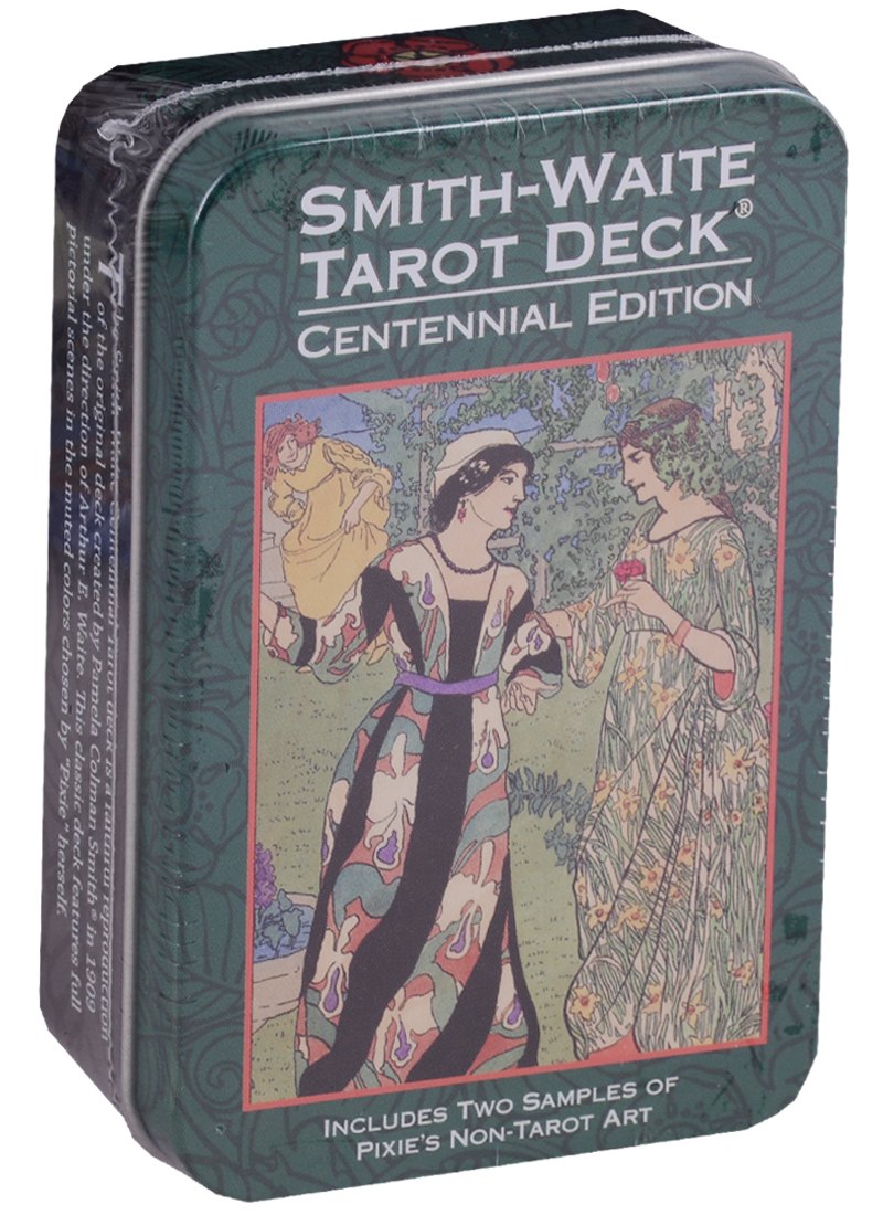 

Таро Аввалон, Smit Waite centennial desk Tarot in a Tin Таро Уэйта-Смитт Памеллы (карты + инструкция на англ. яз.