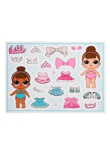 Раскраска с магнитной одевашкой. L.O.L. Surprise! Маленькие модницы