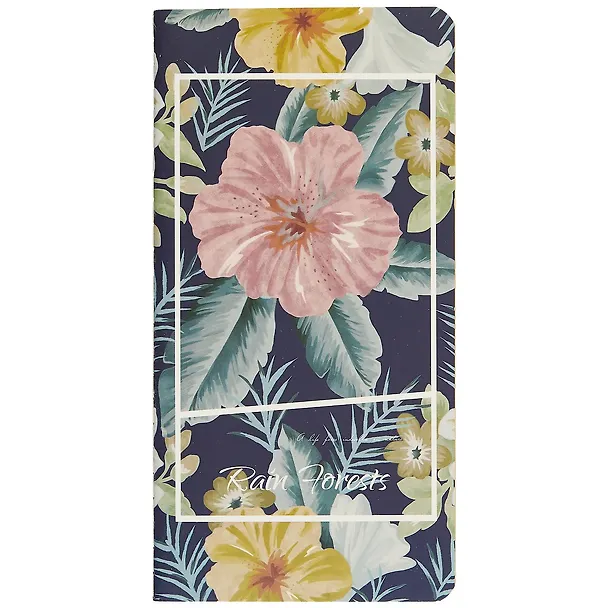 Записная книжка «Tropic flowers» А6+, 24 листа, нелинованная, сшивка 243381 — 1