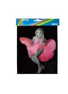 3D Постер Мерилин Монро в розовом платье (1824EU3DB03) (18х24)