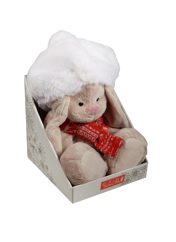 Мягкая игрушка Зайка Ми в белом берете (18 см) (SidS-124) 2497397 — 1