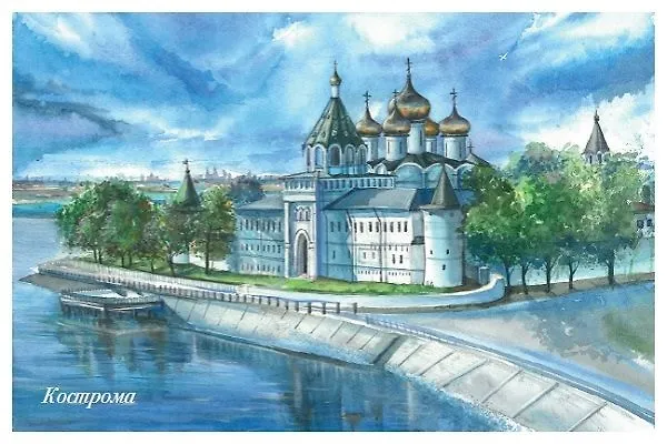 Открытка «Кострома. Троицкий собор» 2978596 — 1