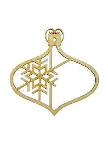Фигурка-подвеска Новогодний шарик-39 (151907) (90х91х3мм) (игрушка из дерева) (упаковка)