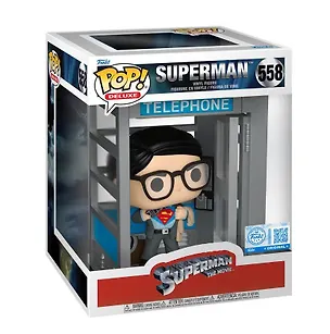 Фигурка Funko POP! Deluxe DC Superman 2025 Superman w/Booth (Exc) (558) (Fun87186) 3123326
