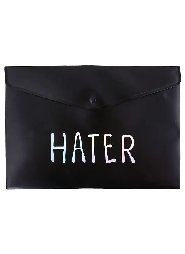 Папка -конверт «Hater» А4 на кнопке 262518 — 1