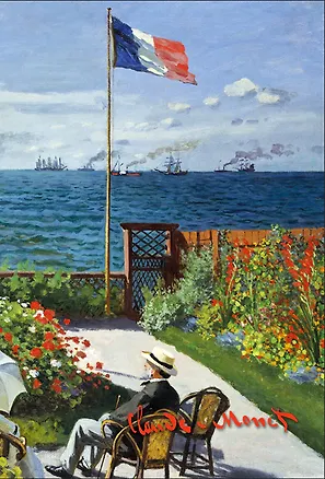 Обложка для паспорта. Моне. Терраса в Сент-Адресс (Арте) 339693