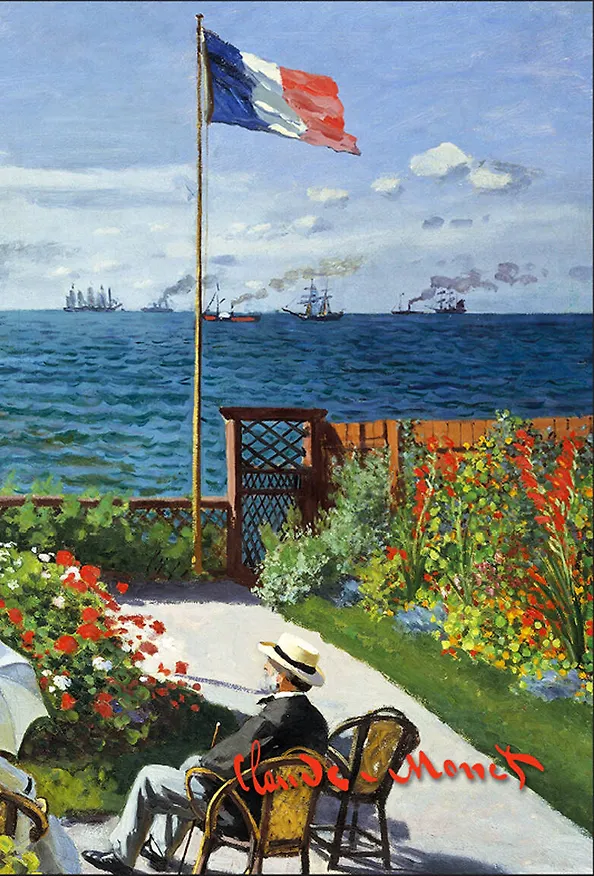 Обложка для паспорта. Моне. Терраса в Сент-Адресс (Арте) 339693 — 1