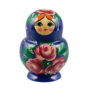 Матрешка-фонарик 5 в 1 (Цветы) (12см) (М05-0012-1АУ)