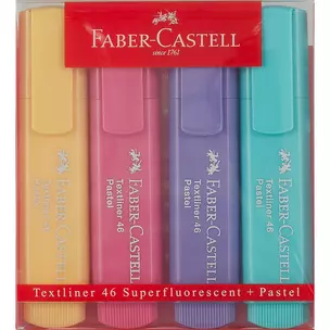 Текстовыделители Faber-Castell, 46 Pastel + Fluorescent, 4 цвета — 2898645 — 1