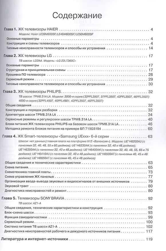 Книга Вып.141 Жидкокристаллические телевизоры HAIER, LG, PHILIPS, SAMSUNG и SONY (Александр Родин) — 2