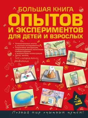 ДляСамЛюбознат Большая книга опытов и экспериментов для маленьких детей и взрослых — 2503062 — 1