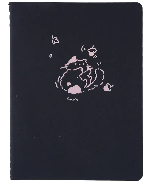 Записная книжка «Cat» А6, 28 листов, нелинованная, черный внутренний блок, сшивка, в ассортименте 3039628 — 6