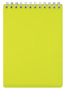 Блокнот А6 80л кл. "DIAMOND" пласт.обл, спираль, ассорти