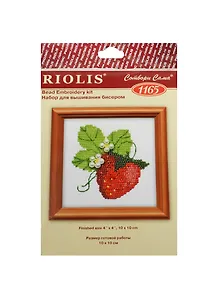 Набор для вышивания бисером Риолис Ягодка (1165) (641585) (10х10см) (упаковка)
